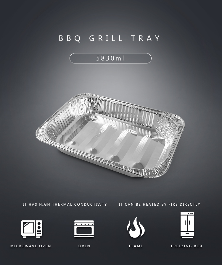 aluminum BBQ grill tray 01