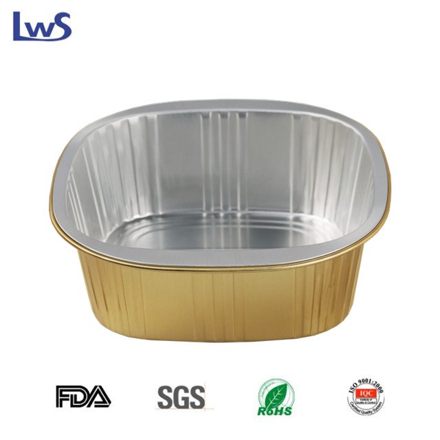 LWS-SQC163 Coated aluminum foil container