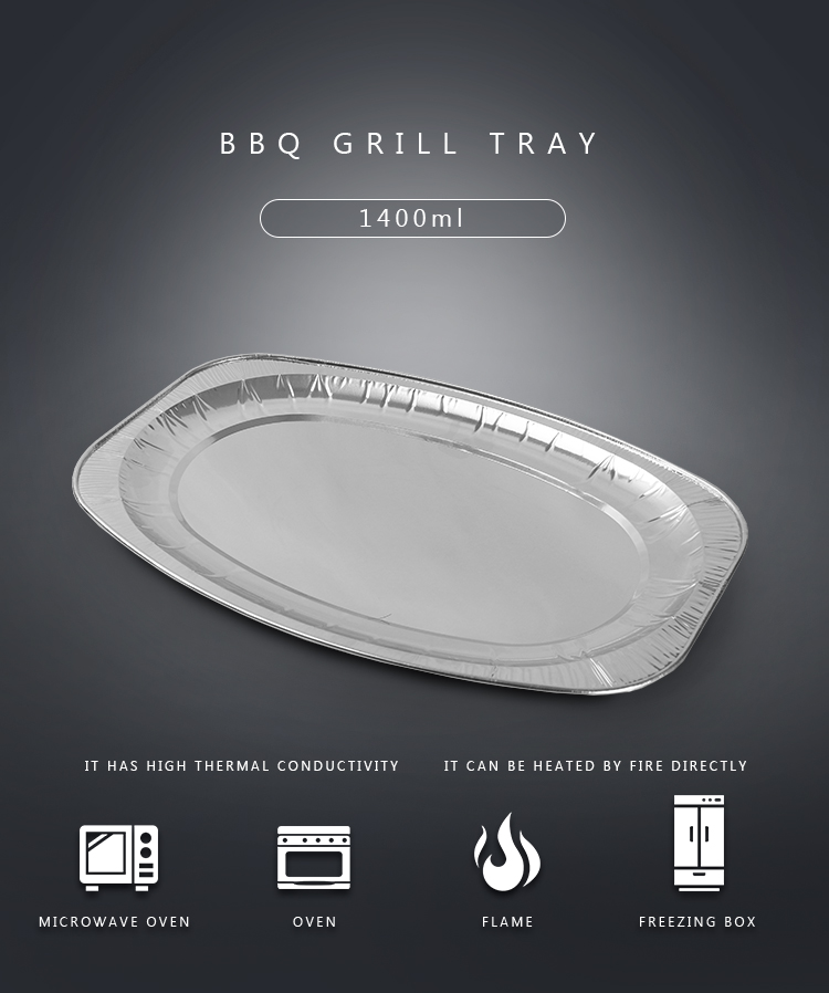 aluminum BBQ grill tray 01