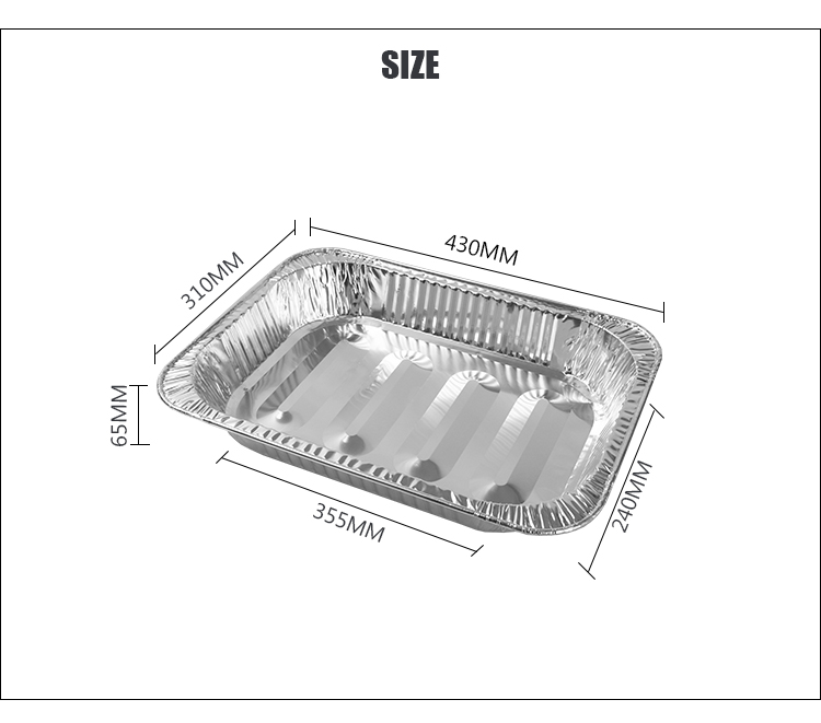 aluminum BBQ grill tray 04