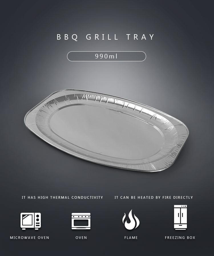 aluminum BBQ grill tray 01