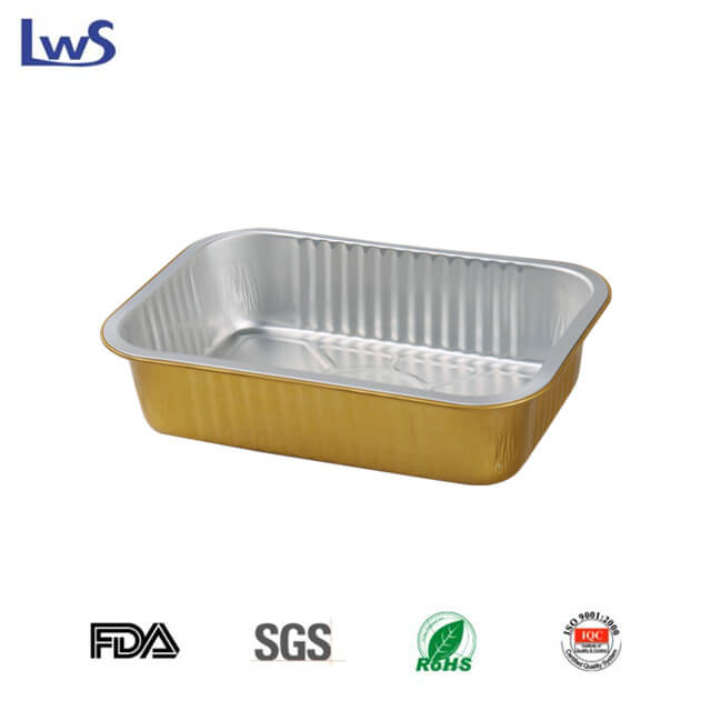 LWS-REC184 Coated smoothwall aluminum foil container