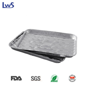 Aluminum Foil Grill Drip Pans Disposable Broiler Pans / disposable aluminum foil turkey pan LWS -B340